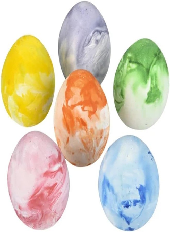 Chochkees Easter Marbelized Egg Chalk, 18 Sidewalk Chalk Eggs for Kids, Easter Basket Stuffers Gifts Fillers, Perfect For Easter Egg Hunt, Party Favors, 2.5" Inch - Image 3